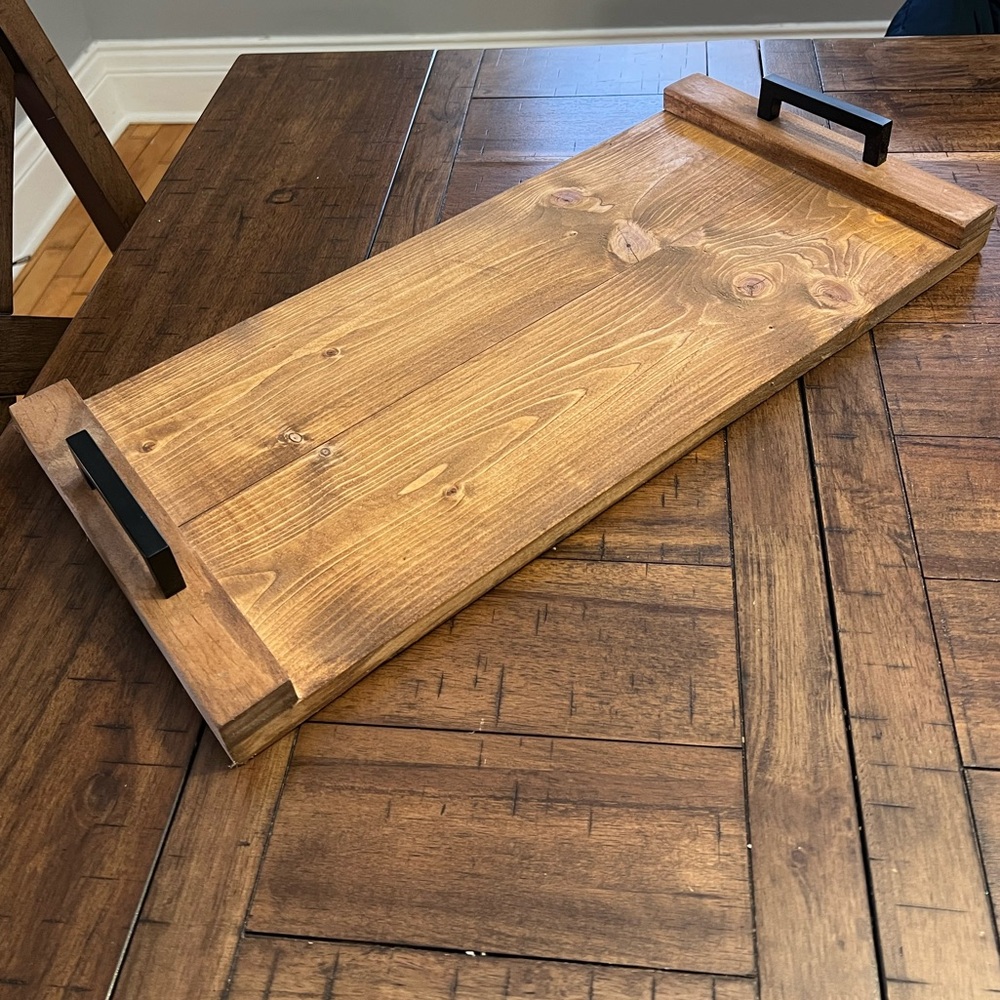 ✨Handmade Farmhouse Ottoman Coffee Table Serving Tray✨